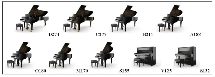 Modelos de pianos Steinway & Sons