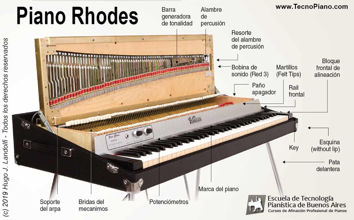 Descendencia promesa Botánica Piano Rhodes: historia y afinación del primer piano eléctrico |  TecnoPiano.com